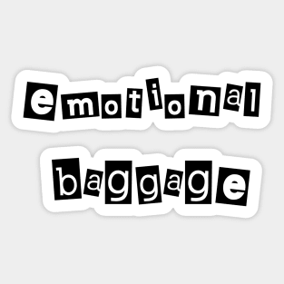 Emotional Baggage Sticker